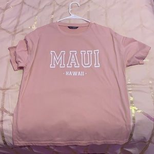 Pink hawaii t-shirt